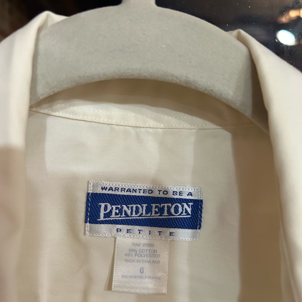 Pendleton Western Button Down - Cream - image 3